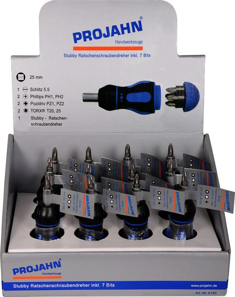 Projahn display 12x stompe ratelschroevendraaiers 4193, 419312