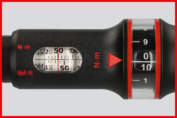 KS Tools ERGOTORQUE®precision momentsleutel, 9x12 mm, 20-100 Nm, 516.1632