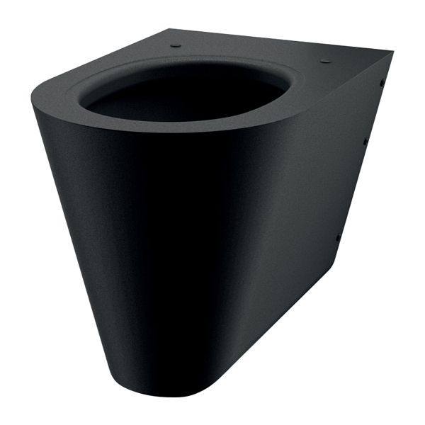 KEMMLIT WC S21 S wandhangend, matzwart, topkwaliteit, 252.707