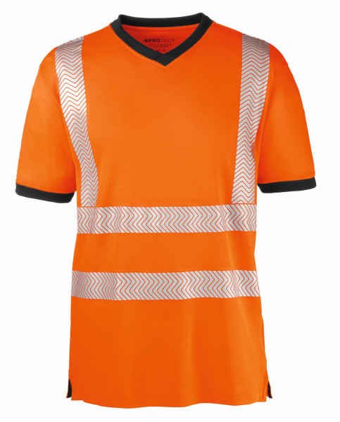 4PROTECT hoge zichtbaarheid T-shirt MIAMI, fel oranje/grijs, maat: XS, verpakking van 10, 3430-XS
