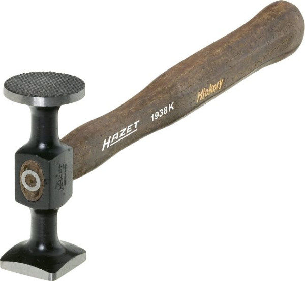 Hazet uitdeukhamer, span- en afwerkhamer, 96 mm, rond vlak fijn gecontroleerd, gefreesd, HICKORY-steel, afmetingen / lengte: 310 mm, 1938K
