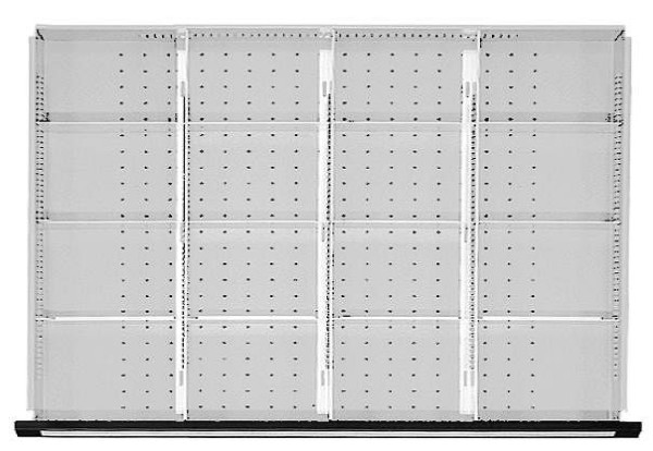 ANKE ladescheidingsset; voor lade 900 x 600 mm (BxD); 1/4 divisie
