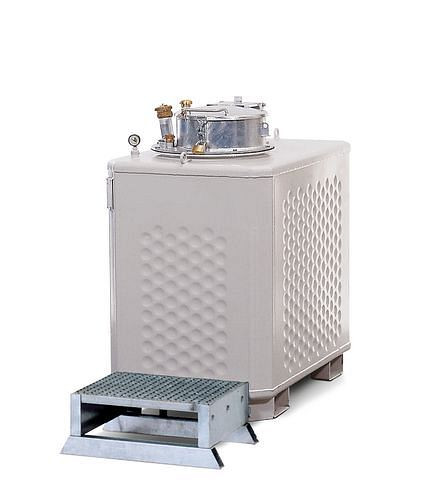 DENIOS Multisammler MS-TP-E, 900 Liter, lackiert, für Flammpunkt unter 55° C, 123566