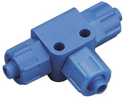 timmer A-TV-8/6-POM-bl, T-connector-POM-blauw, VE: 10 stuks, 01400238