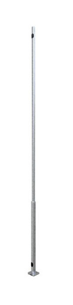 Schake stalen lampenmast, met kantelbeugel, 3,80m, Ø 108mm tot 76mm, offset, verzinkt, stalen buis met kantelbeugel, om op te klappen, 353140