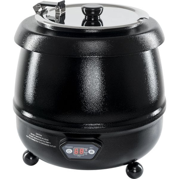 Stalgast elektrische soeppan, bolvorm met digitaal display, 10 liter, BB0505400