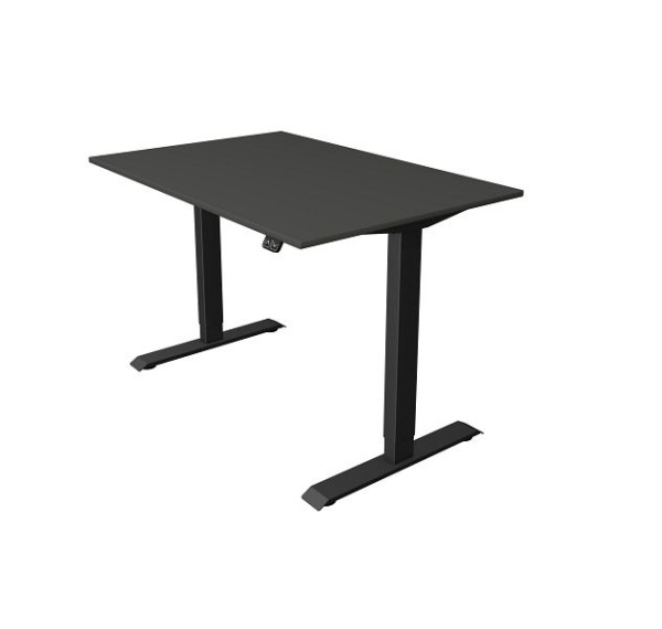 Kerkmann zit-statafel B 1200 x D 800 mm, elektrisch in hoogte verstelbaar van 740-1230 mm, antraciet, 10181113