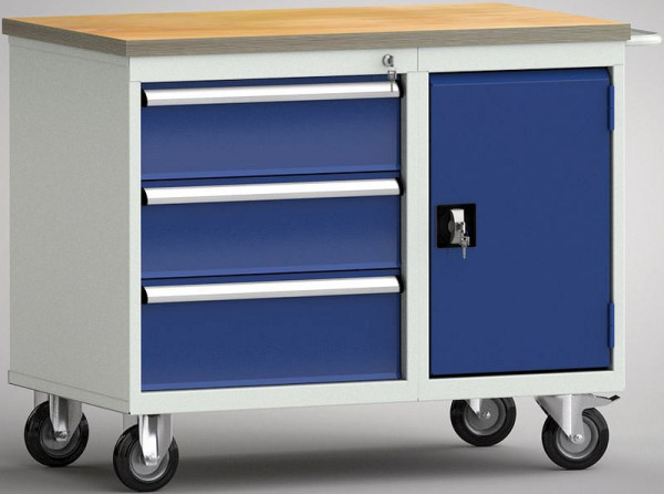 KLW professionele werkbank - 1000 x 620 x 840 mm L x D x H zonder achterbord, WP824N-1000M30SE1001