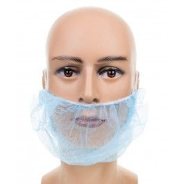 DS SafetyWear baardbescherming PP, wit, 50x30cm, VE: 2000 stuks, BartB-50
