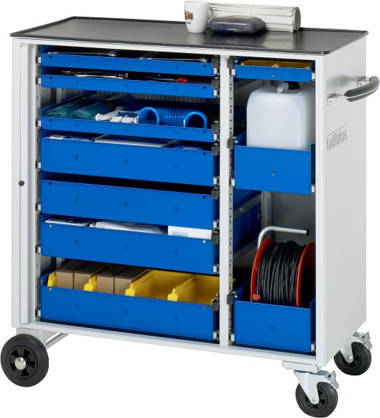 RAU gereedschapswagen serie adlatus model 10800, B1025 x D520 x H1080 mm, inclusief metalen steun, 02-10800.11
