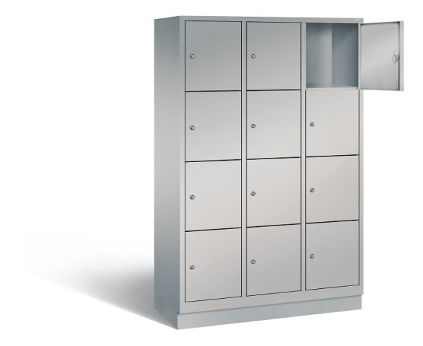 C+P lockerkast Evolo, H1800xB1200xD500mm, kleur: wit aluminium, 48020-324 S10230