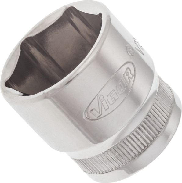 VIGOR dopsleutelinzet, hol vierkant 10 mm (3/8 inch), buitenzeskantprofiel, 21 mm, V2263N