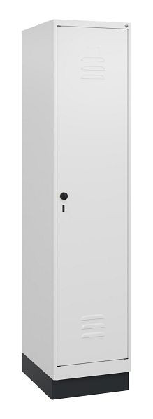 C+P luierkluis Classic PLUS met middenwand, bodem, 1800x400x500mm, 9016/9016, veiligheidsdraaigrendel, 0800207-12F S10014