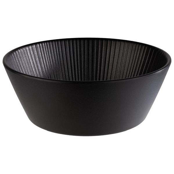 APS schaal -NERO- in zwart, Ø 20,5 cm, hoogte: 7,5 cm, 1,2 liter, 85273