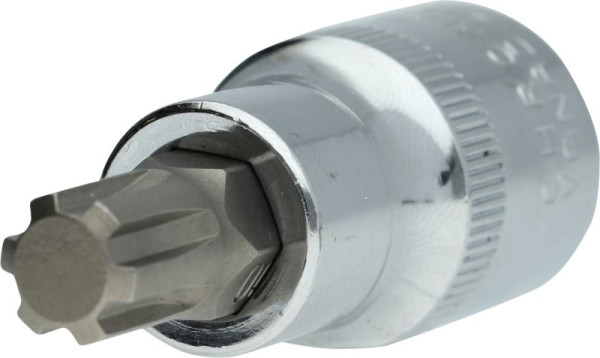 Brilliant Tools bitinzet, lengte 54 mm, binnenvierkant aandrijving 12,5 mm (1/2") voor VAG Polydrive, BT541061