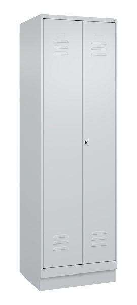C+P multifunctionele kast Classic PLUS, was-/combinatiekast, onderbouw, 2 vakken, 1950x600x500mm, 7035/7035, cilinderslot, 080620-20 S10024