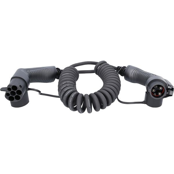 KS Tools laadkabel, spiraal, type 2/type 1 3,7 kw, 230 v, 16 a, 5 meter, 117.7310