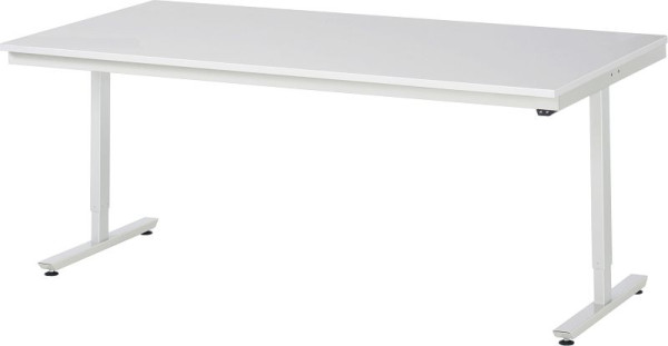 RAU werktafel serie adlatus 150 (elektrisch in hoogte verstelbaar), EGB melamine plaat, 2000x720-1120x1000 mm, 08-AT-200-100-ME