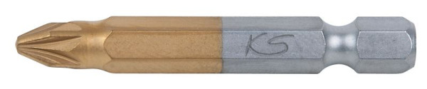 KS Tools 1/4" TiN bit, 50 mm, PZ2, 911.3643