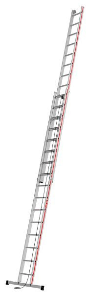 HYMER-kabelladder, tweedelig, 2x16 sporten, lengte ingeschoven 4,67 m / uitgeschoven 8,30 m, 405132