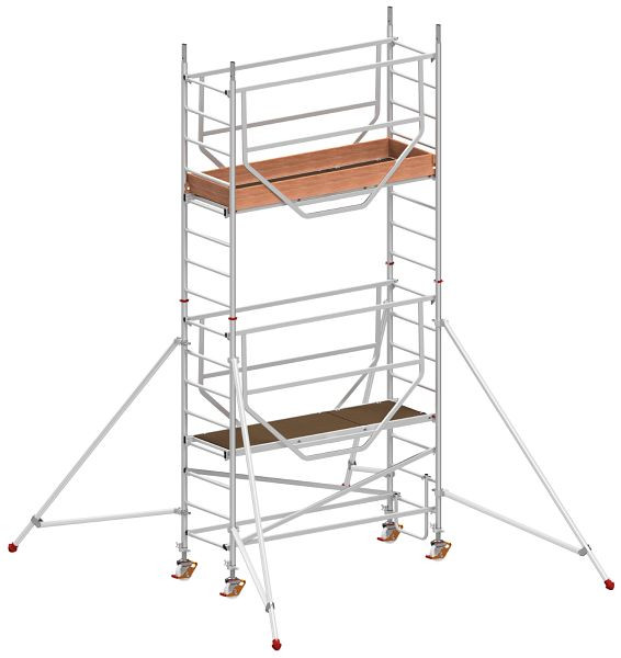 HYMER ADVANCED SAFE-T rolsteiger volgens DIN EN 1004, modules 1 + 2, framedeelbreedte 0,72 m, platformlengte 2,08 m, reikhoogte 5,25 m, 707505
