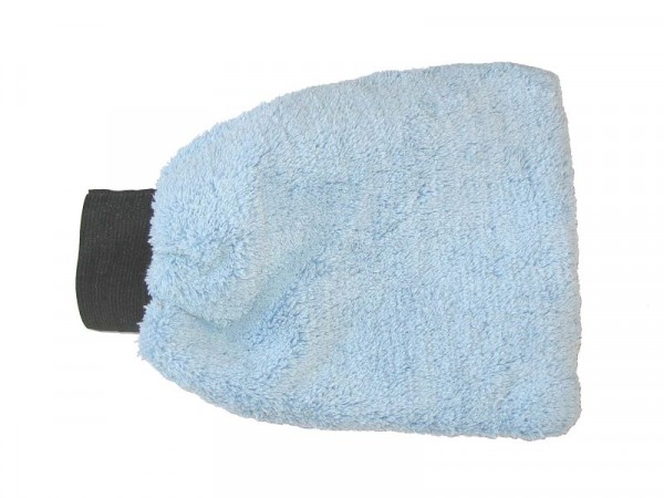 De Witte zak 1 x washandschoen Bluenet blauw, 480.400.200