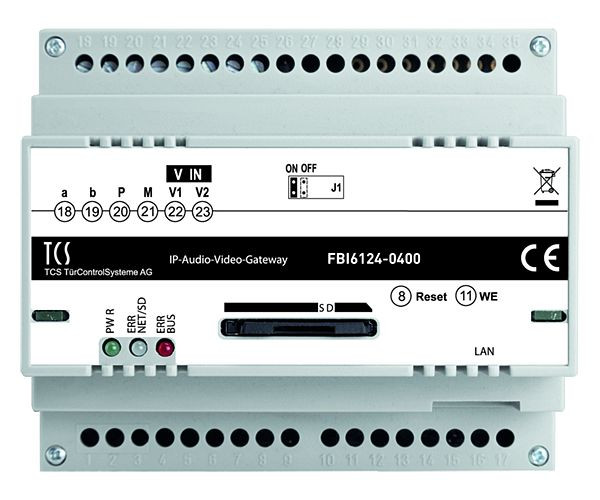 TCS IP-gateway ADVANCED 2.0 voor maximaal 90 oproepbestemmingen in het IP-netwerk, FBI6124-0400