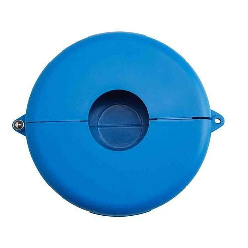 DENIOS afsluitinrichting voor doorstroomkranen, 165 t/m 254 mm, blauw, 311950