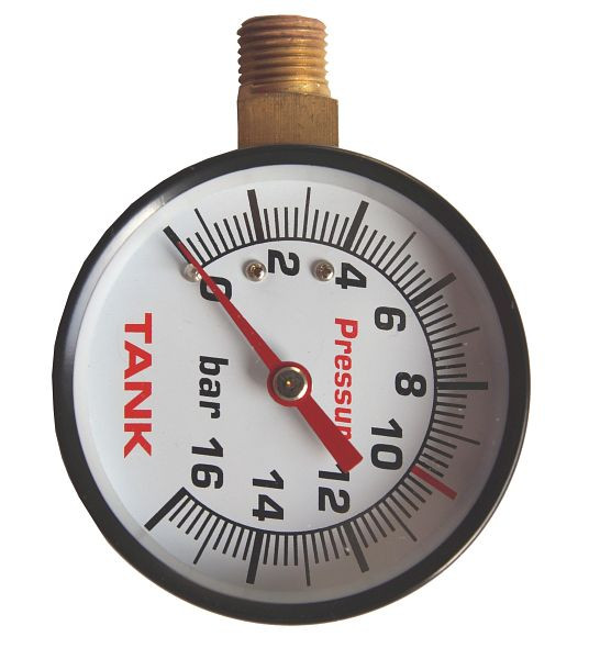AEROTEC manometer 16 bar 63 mm - 1/4 inch AG links, 9052070