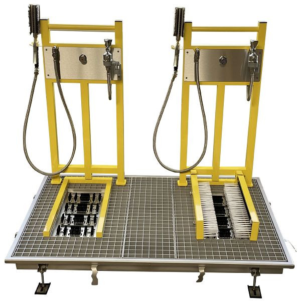 Bockermann dubbele schoen- en laarzenwasser superplat, STW 324-2