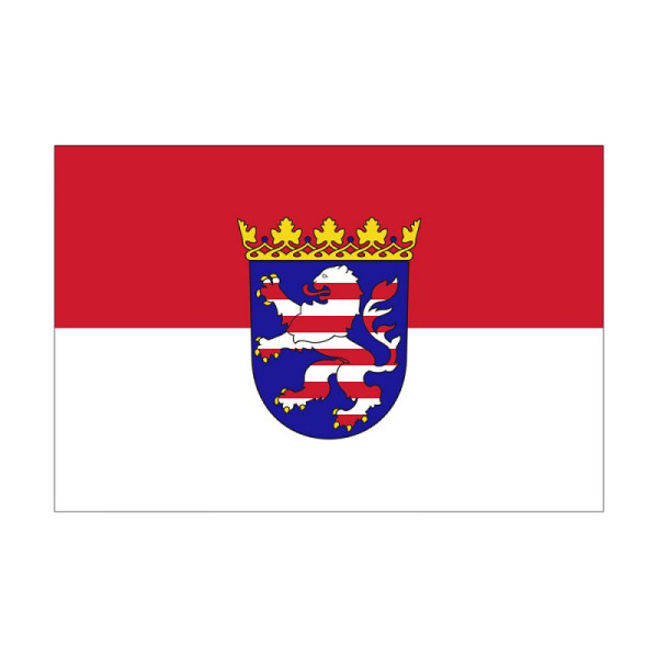 Stein HGS HGS Landsvlag van Hessen, 100 x 150 cm (liggend formaat), met touw en lus, FlagTop 160 g/m², voor vlaggenmasten 6 m, zonder ajourzoom, 26355