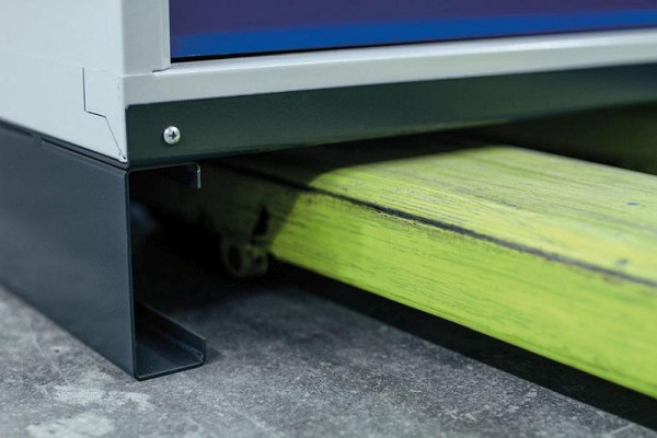 KLW heftruckonderstel, met draagplaat, voor ladekasten serie SGB (725 x 750 mm), SGB-HSO-100