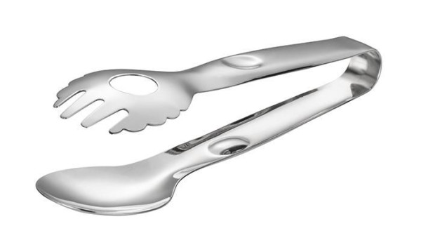 APS Saladetang -TIDLOS-, totale lengte: 22 cm, roestvrij staal, hoogglans gepolijst, eenzijdig gesleufd, lemmetafmeting: 5 x 2 cm, 75842