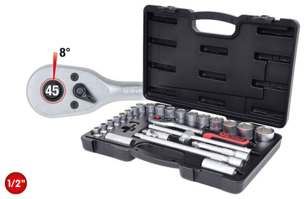 KS Tools 1/2" dopsleutelset, 28-delig, 917.0728
