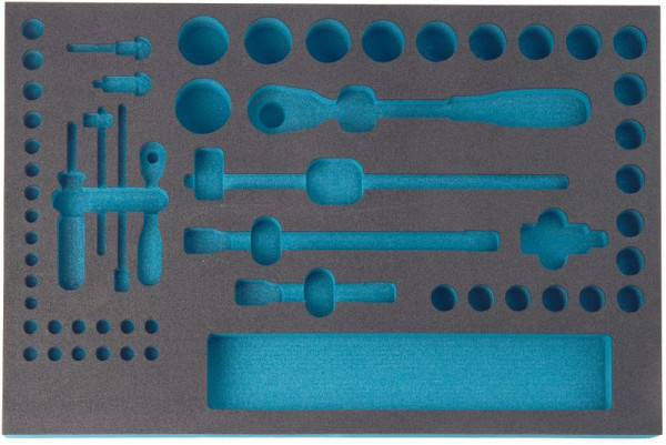 Hazet 2-componenten zachtschuim inlay, voor 163-57/56, afmetingen / lengte: 519 mm x 342 mm, 163-57L