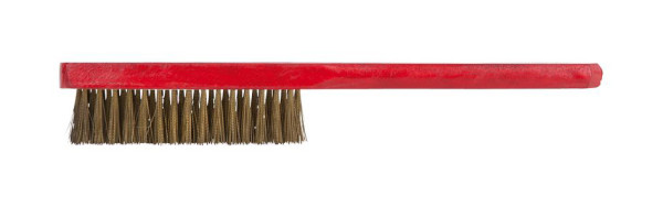 KS Tools BRONZEplus handborstel, tinbronsdraad, golvend, 3 rijen, 963.9584