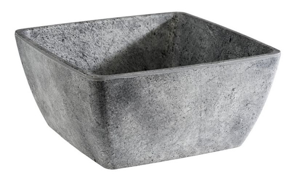 APS schaal -ELEMENT-, 19 x 19 cm, hoogte: 9 cm, melamine, 1,5 liter, kleur: betonlook, 84830