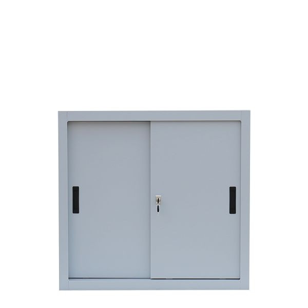 Lüllmann stalen schuifdeurkast, 750 x 800 x 450 mm, lichtgrijs/lichtgrijs, 550080
