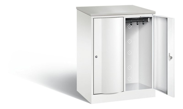 C+P locker Resisto, H1077xB772xD540mm, kleur: verkeerswit, 8271-272 S10104
