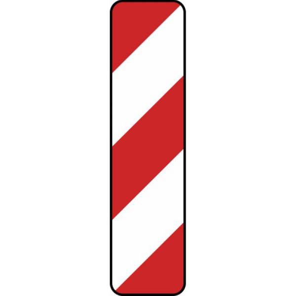 Steen HGS zwaailamp, links wijzend (rechtse montage), 1000x250 mm / RA1 / platte vorm 2 mm, 605-10-111