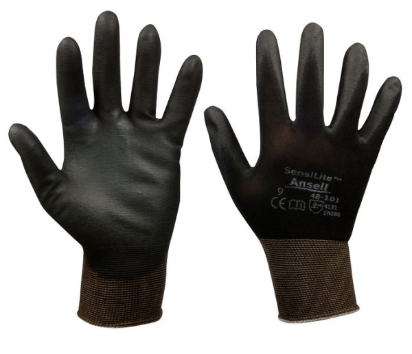 SW-Stahl nylon fijngebreide handschoenen, maat 9, met PU-coating, verpakking van 10 paar, Z634