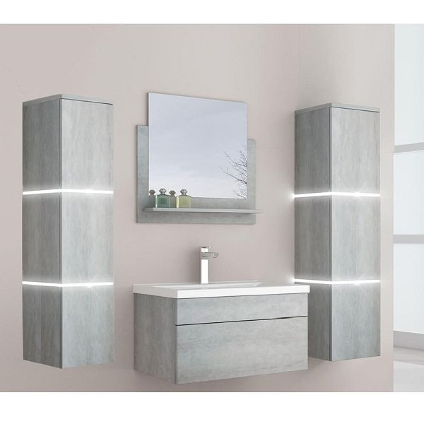 HOME DELUXE badkamermeubel WANGEROOGE - L grijs, 31609
