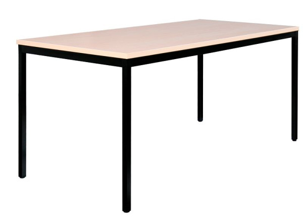 Lüllmann vergadertafel, 750 x 1200 x 800 mm, gitzwart/esdoorn decor, 331032