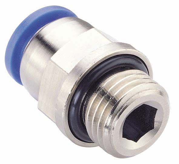 timmer B-GE-16-3/8-MSv-bl, rechte inschroefkoppeling, cilindrisch met O-ring afdichting, slang-Ø: 16 mm, schroefdraad: 3/8", VE: 5 stuks, 03016210