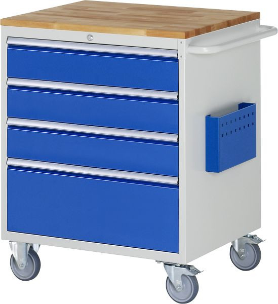 RAU montagewagen serie 7000, B770 x D650 x H975 mm, massief beukenhouten blad, laden: 3xH150, 1xH270 mm, 15-XL5.3A-B.11