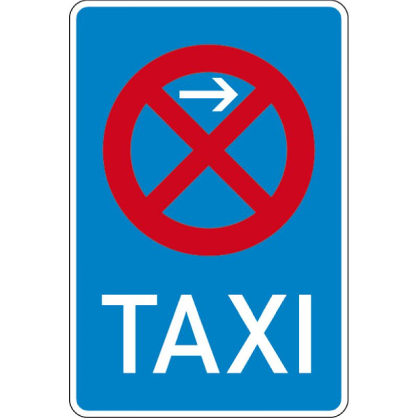 Steen HGS taxistandplaats begin (positie links) nr. 229-21, 630x420mm /RA1/vlakke vorm 2mm, 229-21-111