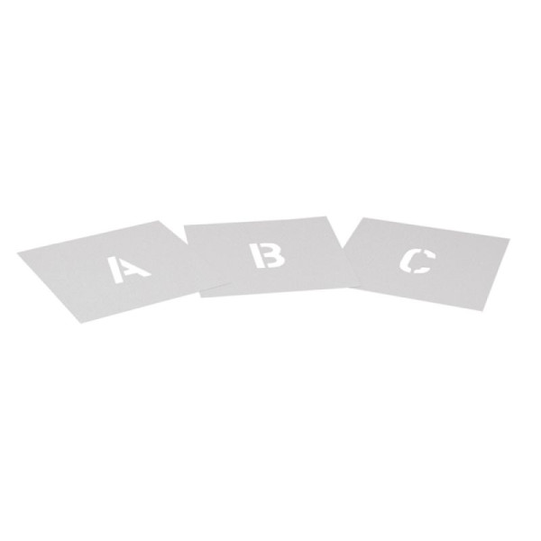 Steen HGS spuitsjabloon letters A t/m Z, 200 mm, S, 37091-19