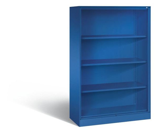 C+P bureauplank Asisto, H1635xB1000xD435mm, kleur: gentiaanblauw, 4 niveaus, 140012-000 S10038