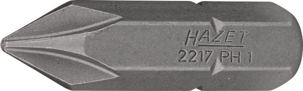 Hazet bit, massieve zeskant 8 (5/16 inch), Phillips profiel PH, PH1, 2217-PH1