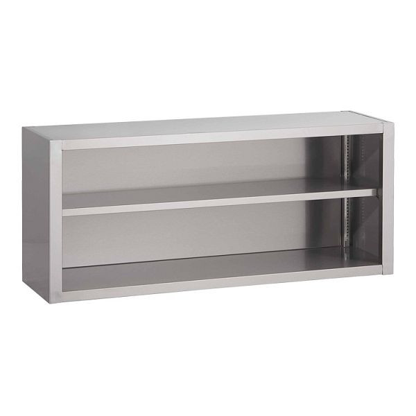 Gastro-Inox RVS AISI 430 open bovenkast 1200x400x600mm, met verstelbare plank, 303.132